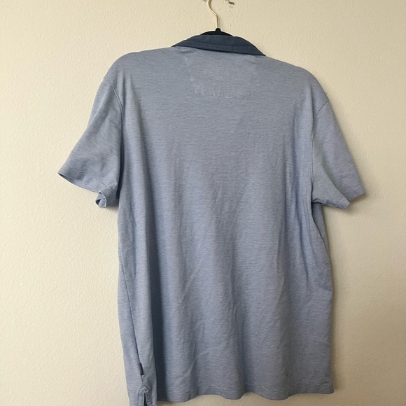 Blue Striped Calvin Klein Polo - Picture 3 of 6